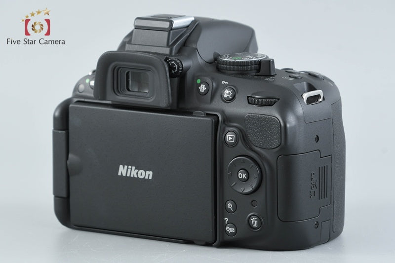 "Shutter count 2,249" Nikon D5200 Black 24.1 MP DSLR 18-55 VR Lens w/ Box
