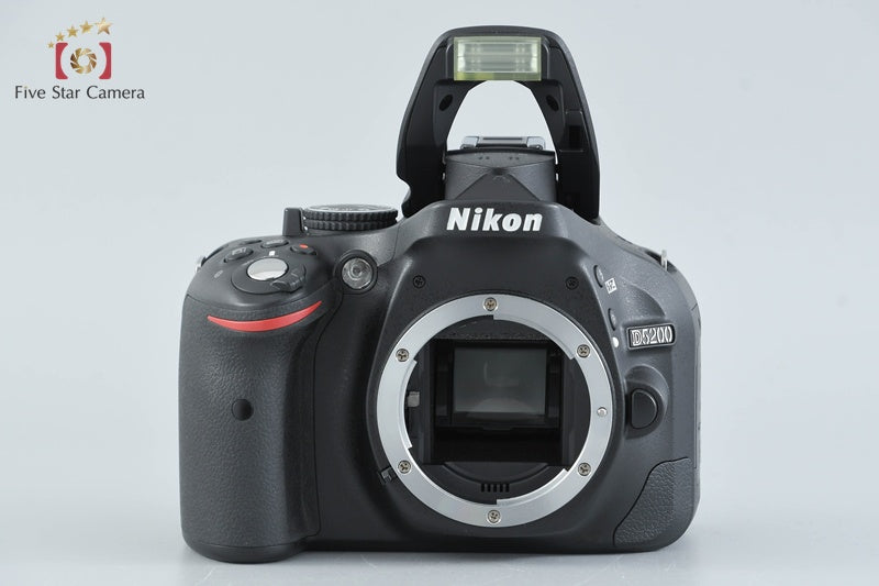 "Shutter count 2,249" Nikon D5200 Black 24.1 MP DSLR 18-55 VR Lens w/ Box
