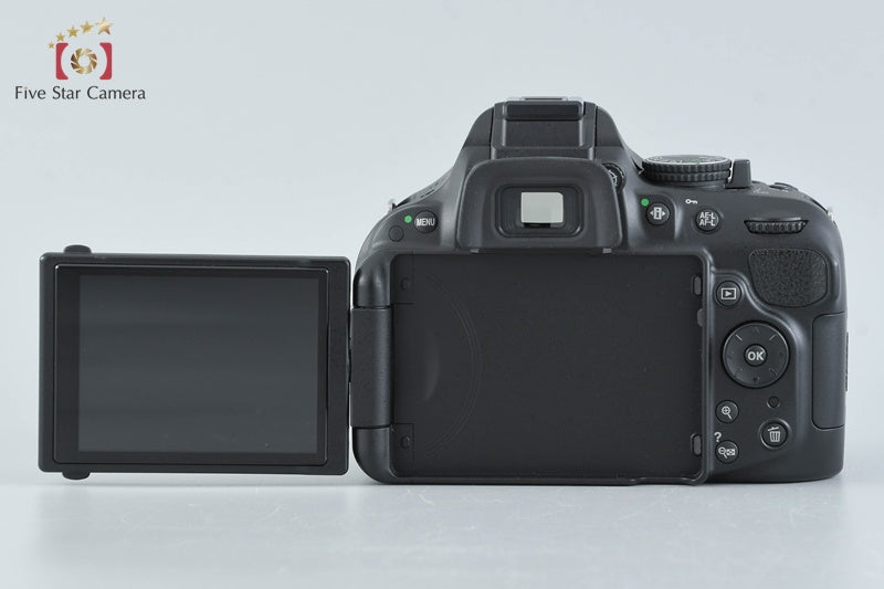 "Shutter count 2,249" Nikon D5200 Black 24.1 MP DSLR 18-55 VR Lens w/ Box