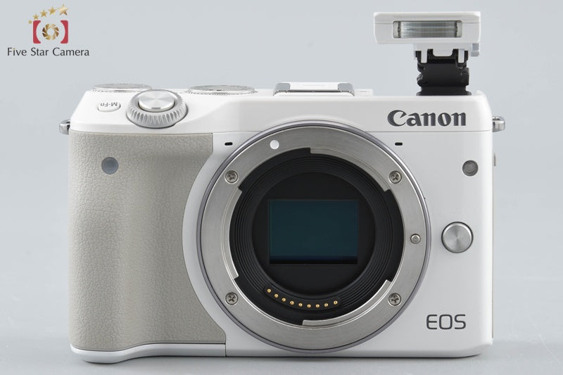 Canon EOS M3 Ｗhite 24.2 MP Digital Camera EF-M 18-55 IS STM Lens