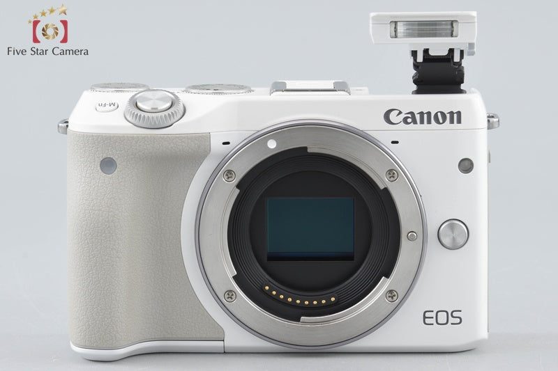 Canon EOS M3 Ｗhite 24.2 MP Digital Camera EF-M 18-55 IS STM Lens