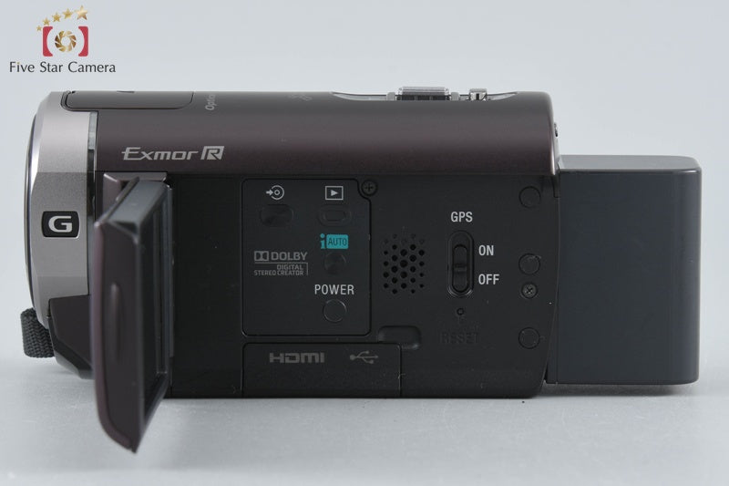 Sony Handycam HDR-CX370V Brown Digital HD Camcorder [Japanese Language Only]