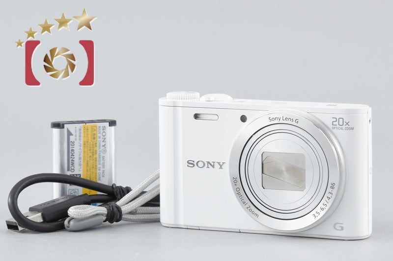 Sony Cyber-Shot DSC-WX350 White 18.2 MP Digital Camera [Multiple Languages]