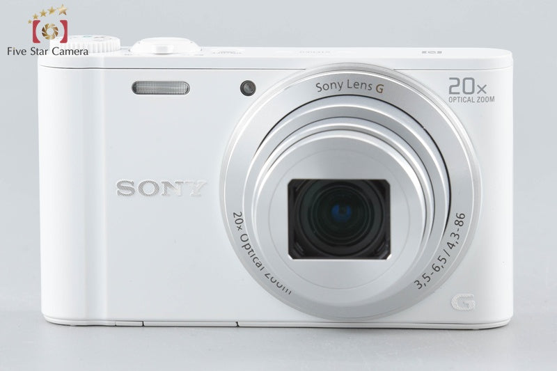 Sony Cyber-Shot DSC-WX350 White 18.2 MP Digital Camera [Multiple Languages]