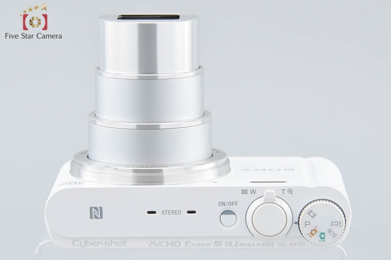 Sony Cyber-Shot DSC-WX350 White 18.2 MP Digital Camera [Multiple Languages]