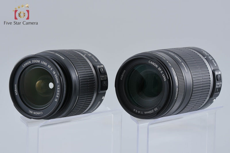 Canon EOS Kiss X2 / Rebel XSi /450D 12.2 MP 18-55 55-250 Lenses