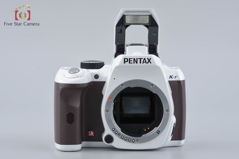 PENTAX K-r White x Brown 12.4 MP DSLR Camera + SMC DA 35mm AL White