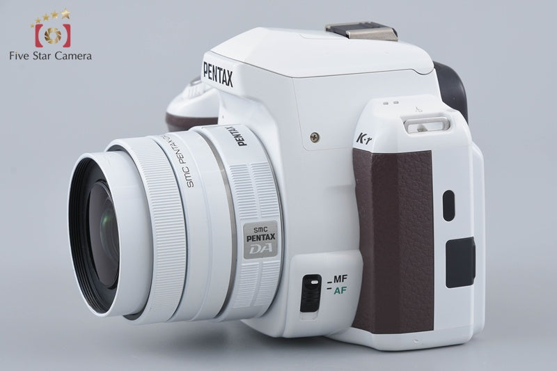 PENTAX K-r White x Brown 12.4 MP DSLR Camera + SMC DA 35mm AL White
