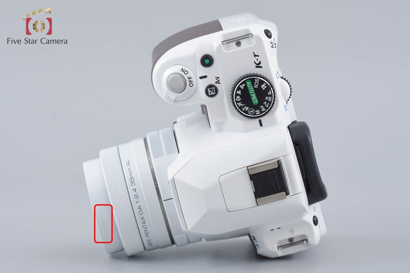 PENTAX K-r White x Brown 12.4 MP DSLR Camera + SMC DA 35mm AL White