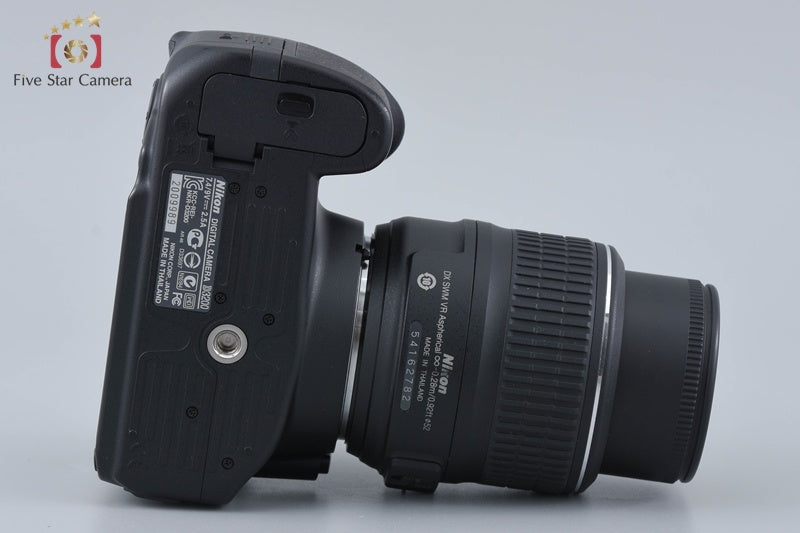 "Shutter count 2,042" Nikon D3200 Black 24.2 MP DSLR 18-55 VR Lens