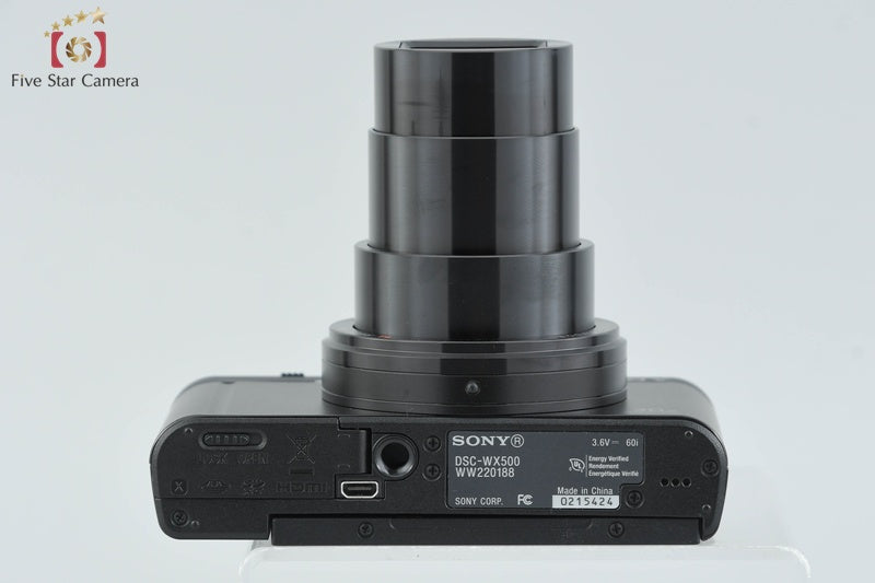 Sony Cyber-shot DSC-WX500 Black 18.2 MP Digital Camera [Multiple Languages]