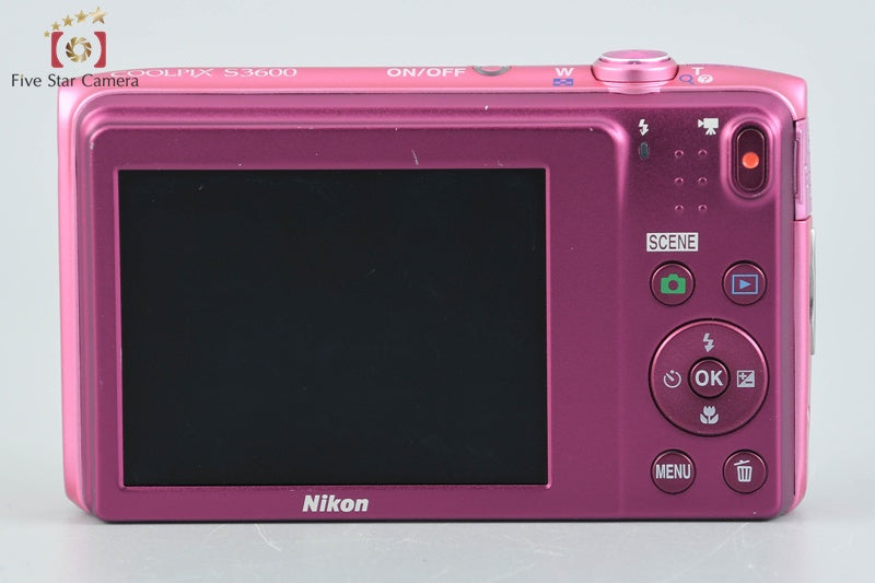 Nikon COOLPIX S3600 Azalea Pink 20.0 MP Digital Camera