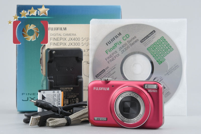 Fujifilm FinePix JX400 Red 16.0 MP Digital Camera w/ Box
