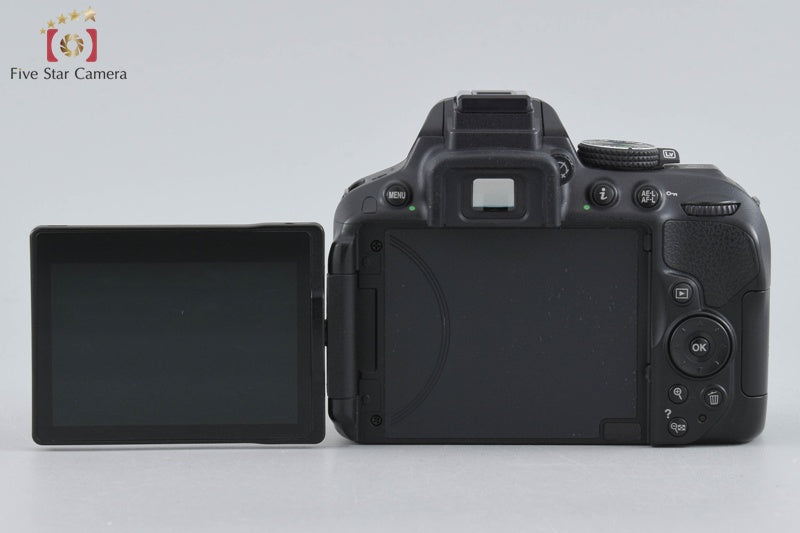Nikon D5300 Black 24.2 MP DSLR Camera 18-55 55-200 VR II Lenses
