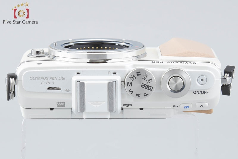 "Count 5,008" Olympus PEN Lite E-PL7 White 16.1 MP Digital Mirrorless Camera