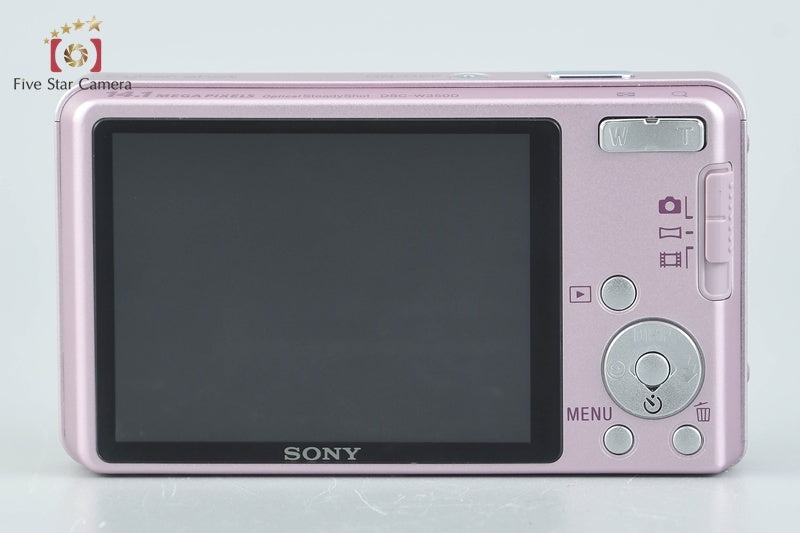 Sony Cyber-shot DSC-W350D Pink 14.1 MP Digital Camera [Japanese Language Only]
