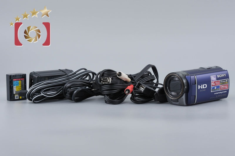 SONY HDR-CX180 Blue Digital HD Camcorder [Japanese Language Only]