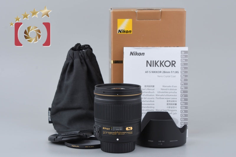 Nikon AF-S NIKKOR 28mm f/1.8 G w/ Box