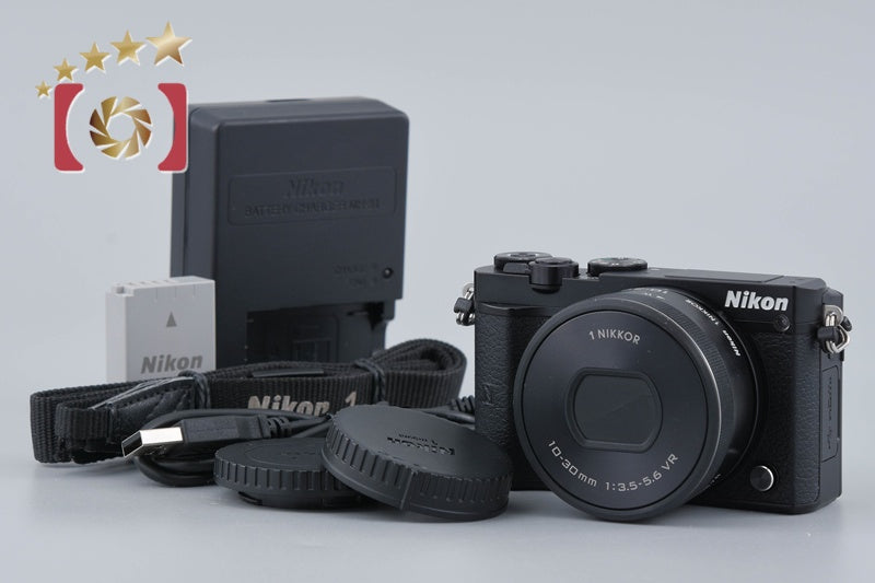 "Shutter count 1,381" Nikon 1 J5 Black 20.8 MP Digital Camera 10-30 Lens