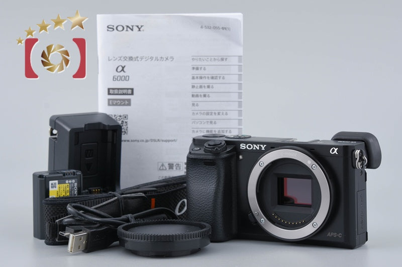 Sony α6000 ILCE-6000 Black 24.3 MP Digital Camera [Multiple Languages]