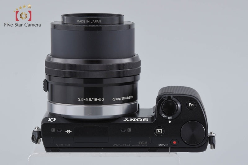 Sony α NEX-5R Black 16.1 MP 16-50 Lens [Multiple Languages]