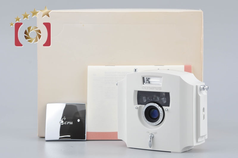 Olympus Ecru 35mm Point & Shoot Film Camera [Never Used]
