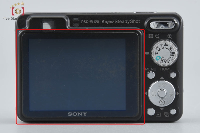 SONY Cyber-Shot DSC-W120 Black 7.2 MP Digital Camera [Japanese Language Only]
