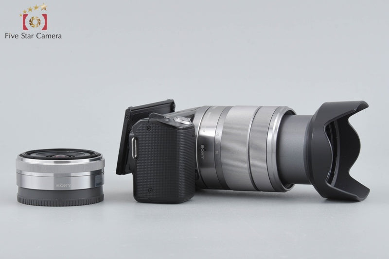 Sony α NEX-5 Black 16.1 MP 16 18-55 Lenses w/ Box [Japanese Language Only]