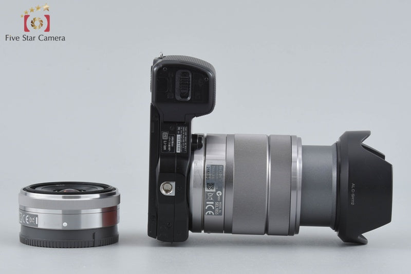 Sony α NEX-5 Black 16.1 MP 16 18-55 Lenses w/ Box [Japanese Language Only]