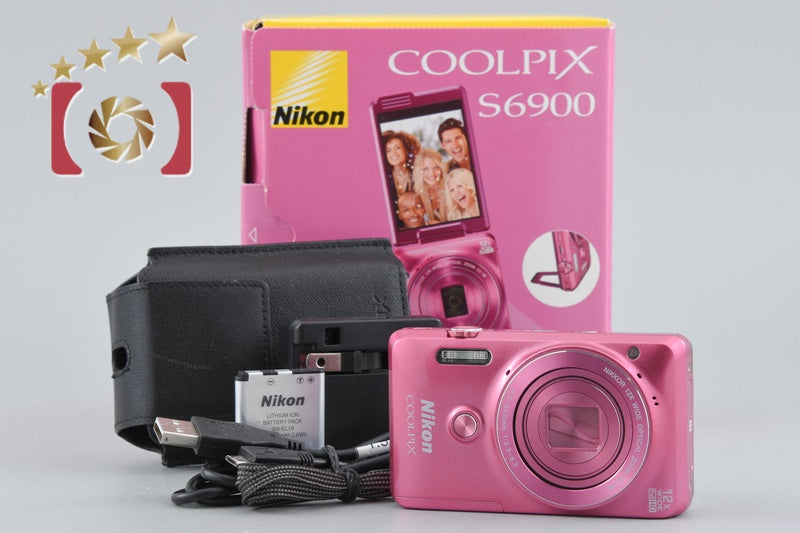 Nikon COOLPIX S6900 Glossy Pink 16.2 MP Digital Camera w/ Box