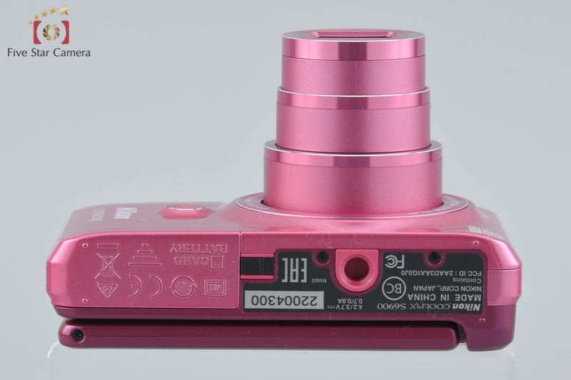 Nikon COOLPIX S6900 Glossy Pink 16.2 MP Digital Camera w/ Box