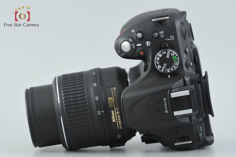 "Shutter count 394" Nikon D5200 Black 24.1 MP DSLR 18-55 VR Lens
