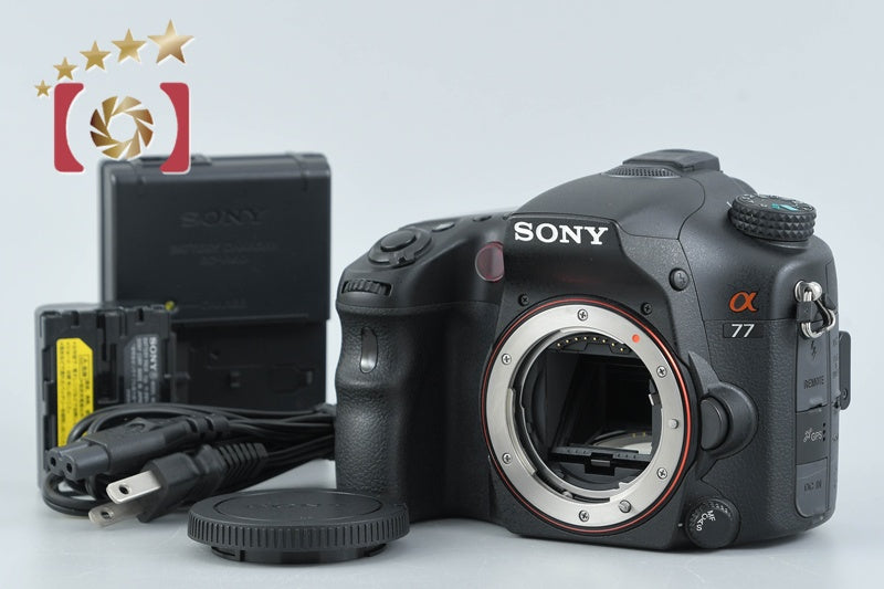 "Count 4,699" SONY α77 SLT-A77V 24.3 MP Digital Camera [Japanese Language Only]