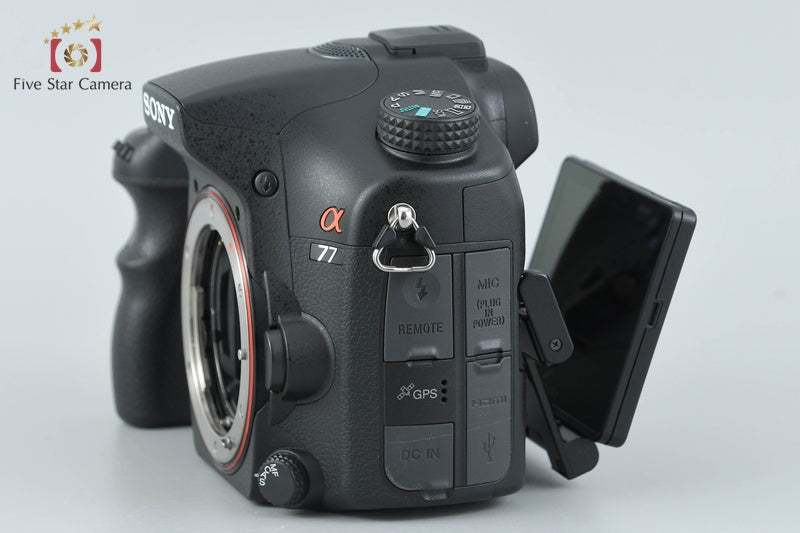"Count 4,699" SONY α77 SLT-A77V 24.3 MP Digital Camera [Japanese Language Only]