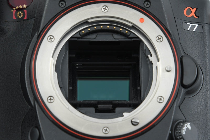 "Count 4,699" SONY α77 SLT-A77V 24.3 MP Digital Camera [Japanese Language Only]