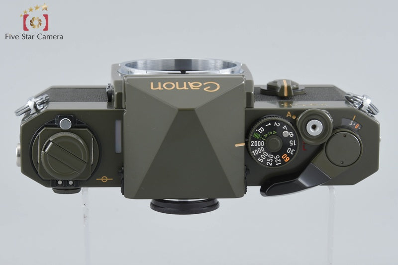 Canon F-1 Olive Drab OD 35mm SLR Film Camera Body w/ Box