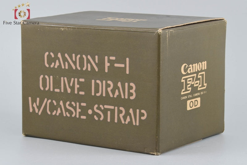 Canon F-1 Olive Drab OD 35mm SLR Film Camera Body w/ Box