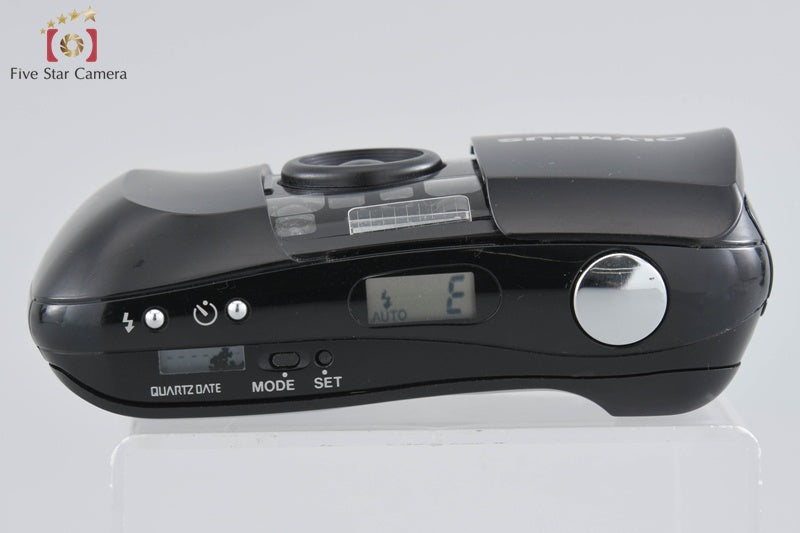 Olympus μ[mju:] Black 35mm f/3.5 Point & Shoot Film Camera