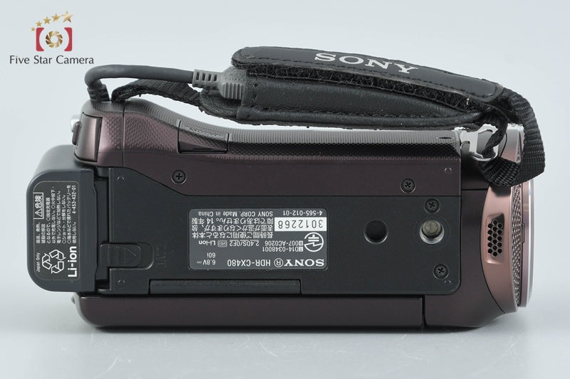SONY HANDYCAM HDR-CX480 Bordeaux Brown Digital HD Camcorder [Multiple Languages]