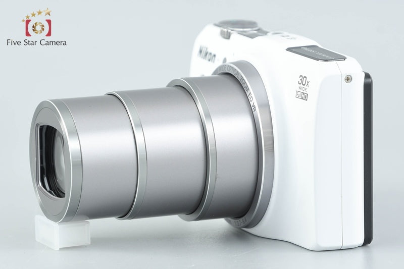 Nikon COOLPIX S9700 Elegant White 16.5 MP Digital Camera w/ Box