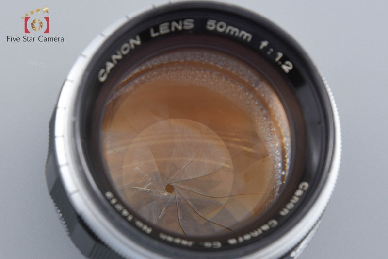 Canon 50mm f/1.2 L39 LTM Leica Thread Mount Lens