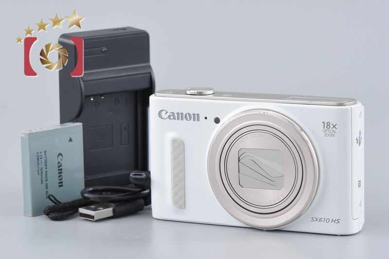 Canon PowerShot SX610 HS White 20.2 MP Digital Camera