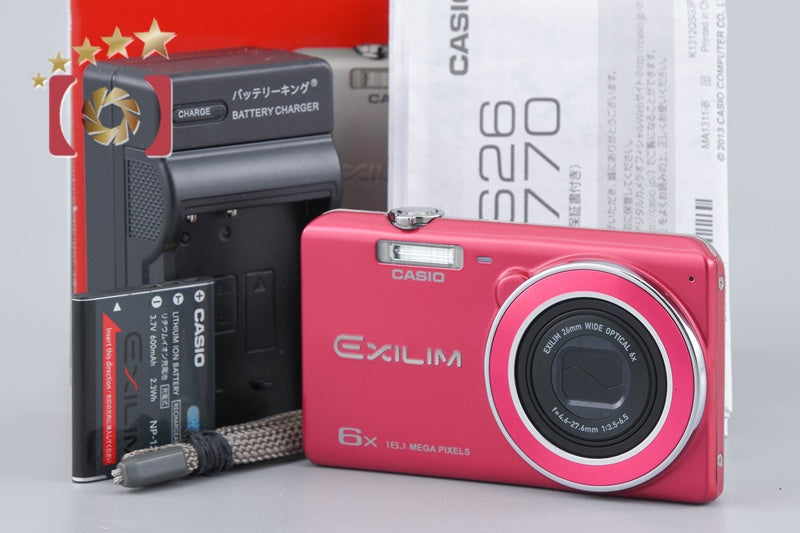 Casio EXILIM EX-ZS26 Red 16.1 MP Digital Camera w/ Box