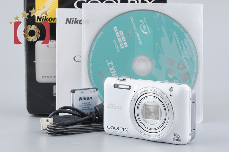 Nikon COOLPIX S6600 Natural White 16.0 MP Digital Camera w/ Box