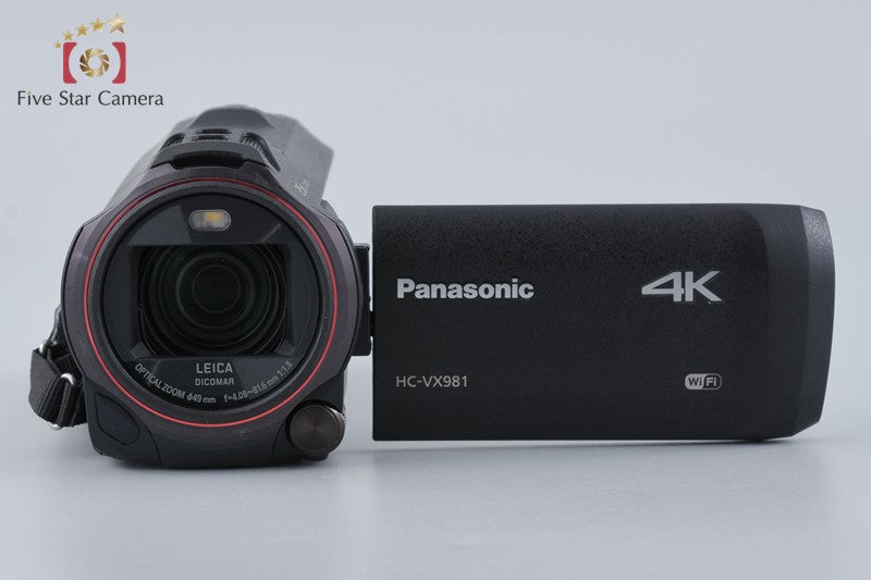Panasonic HC-VX981 Black 4K Digital Camcorder International Model