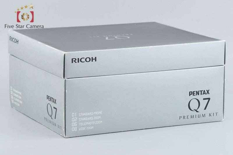 "Count 30" PENTAX Q7 Black 12.4 MP 3.8-5.9, 5-15, 8.5, 15-45 Lenses w/ Box