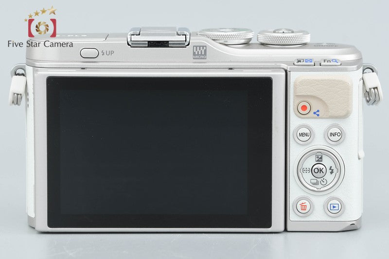 "Count 5,509" Olympus E-PL9 White 16.1 MP Mirrorless Camera 14-42 40-150 Lenses