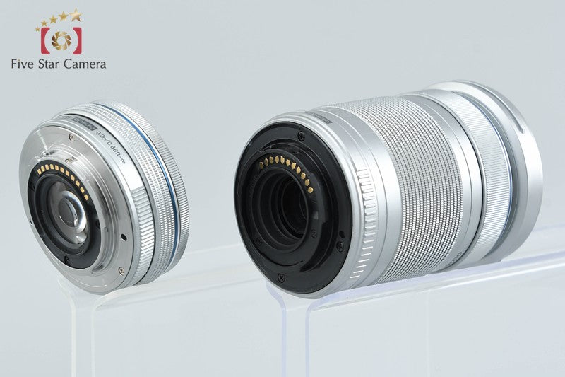 "Count 5,509" Olympus E-PL9 White 16.1 MP Mirrorless Camera 14-42 40-150 Lenses