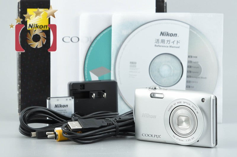Nikon COOLPIX S3300 Crystal Silver 16.0 MP Digital Camera w/ Box