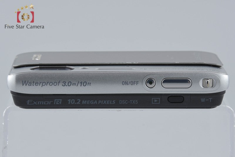 Sony Cyber-shot DSC-TX5 Silver 10.2 MP Digital Camera [Japanese Language Only]